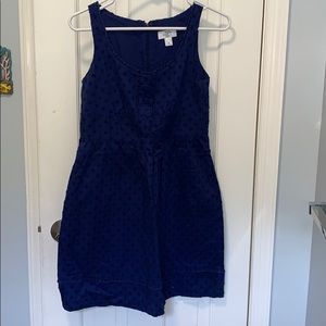 Loft 2p blue sun dress